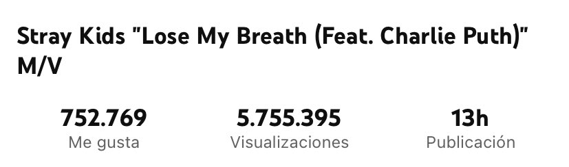 lose my breath ya es el mv de un artista de jype más likeado en 2024 #datos