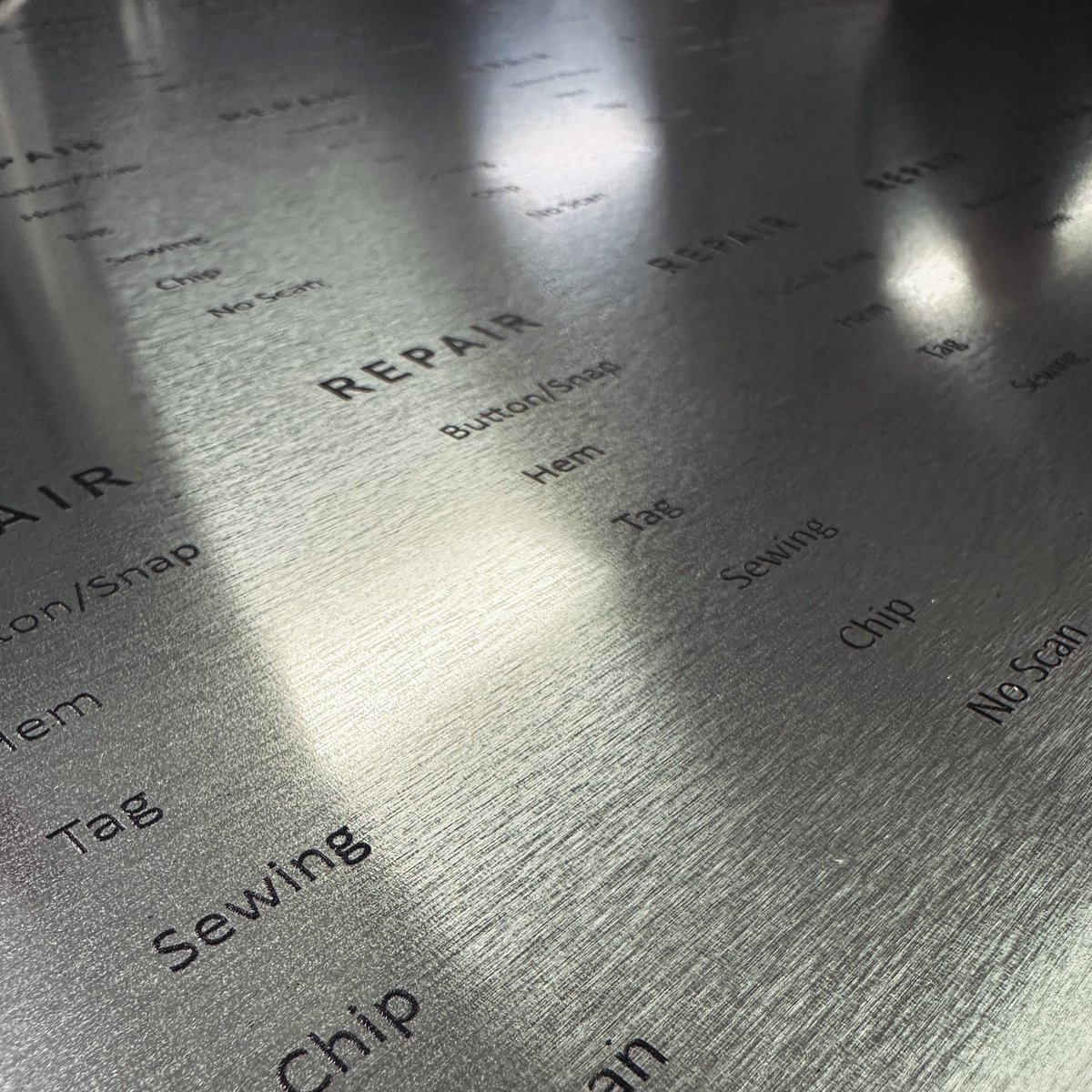 ✨🖨️ Shining Bright with Information! Feast your eyes on our sheet of shiny stainless steel adorned with digitally printed information. 📄💻

#MetalMarkerMfg #StainlessSteel #DigitalPrinting #Information #PrecisionCraftsmanship #InnovationInMetal #Markedit