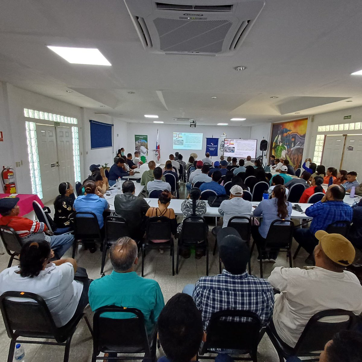 📍Panamá, Provincia de Coclé se realiza la 1ra Reunión Nacional del Bambú con 80 participantes de manera presencial y 24 virtuales desde diferentes zonas del país, incluyendo la Comarca Ngabe Bugle, con el fin de planificar y articular actividades con 🎋🎋 #SBNbambú @Coop_Esp_CR