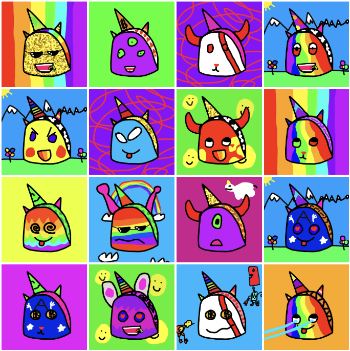 Some early trait randomization trials. Still some tweaks to be made but Anali is generally pretty happy 😃

What do ya'll think? 👀

Still time to get on the Tacolist! 🌮

Let's see those Ordinals addresses below! ✍️
