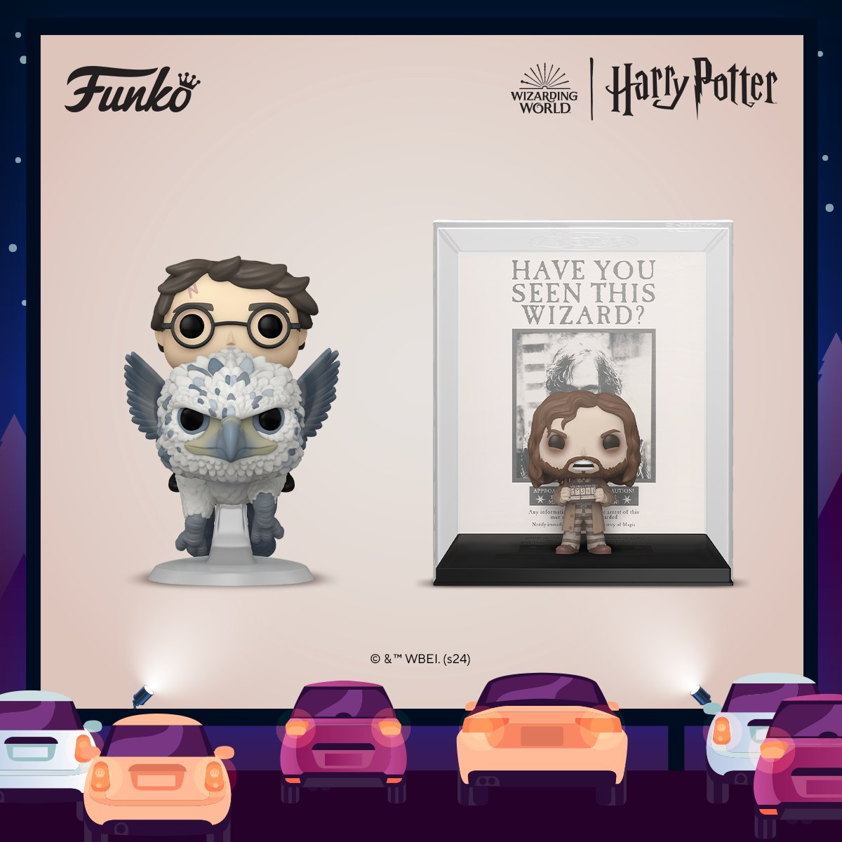 Wands at the ready—and grab the popcorn! Celebrate favorite movie moments with Pop! Rides Harry Potter™ on Buckbeak™ & Pop! Art Covers Sirius Black. Shop now & share your favorite Harry Potter™ movie moments. bit.ly/4byjm7G #FunkoPop #HarryPotter