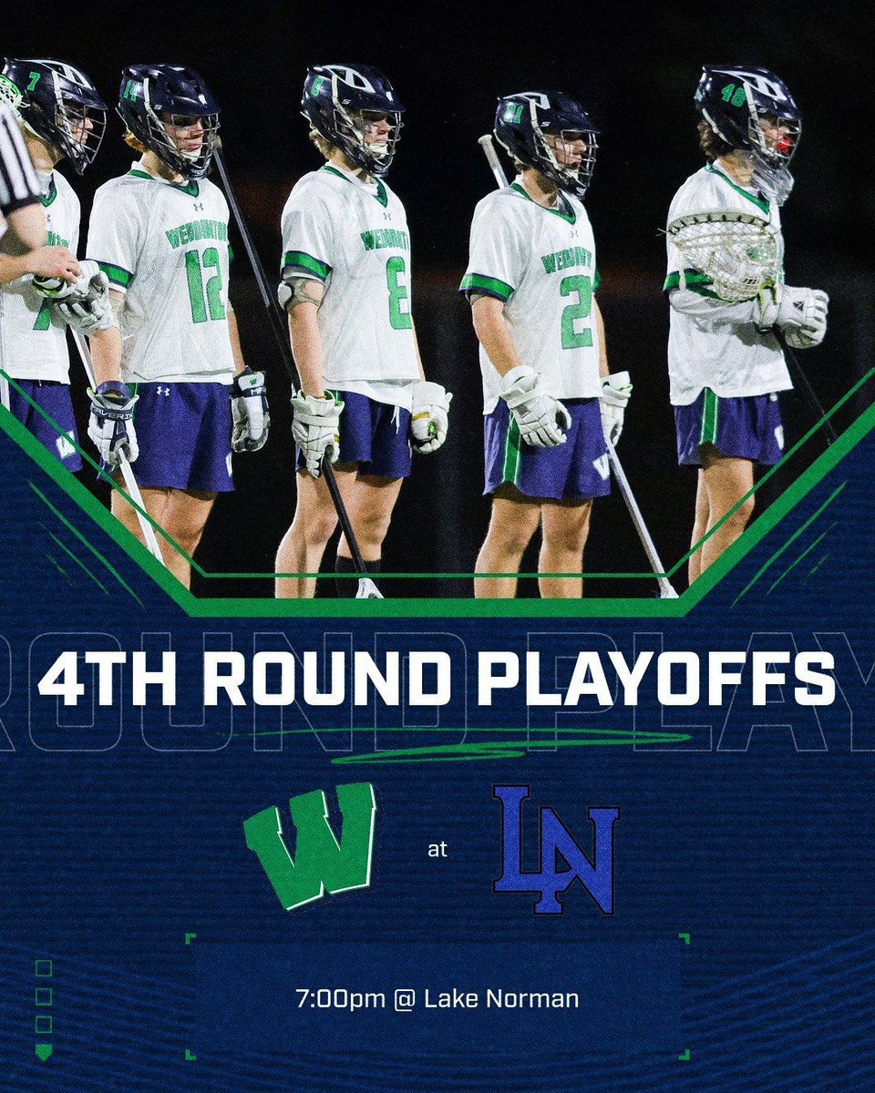 Good luck to our Warriors as they travel up to Lake Norman for the 4th round of playoffs! <a href="/AGHoulihan/">Andrew G. Houlihan</a> <a href="/UCPSNC/">Union County Public Schools</a> <a href="/UCPSNCAthletics/">UCPS NC Athletics</a> <a href="/WeddingtonHSNC/">Weddington High School</a>