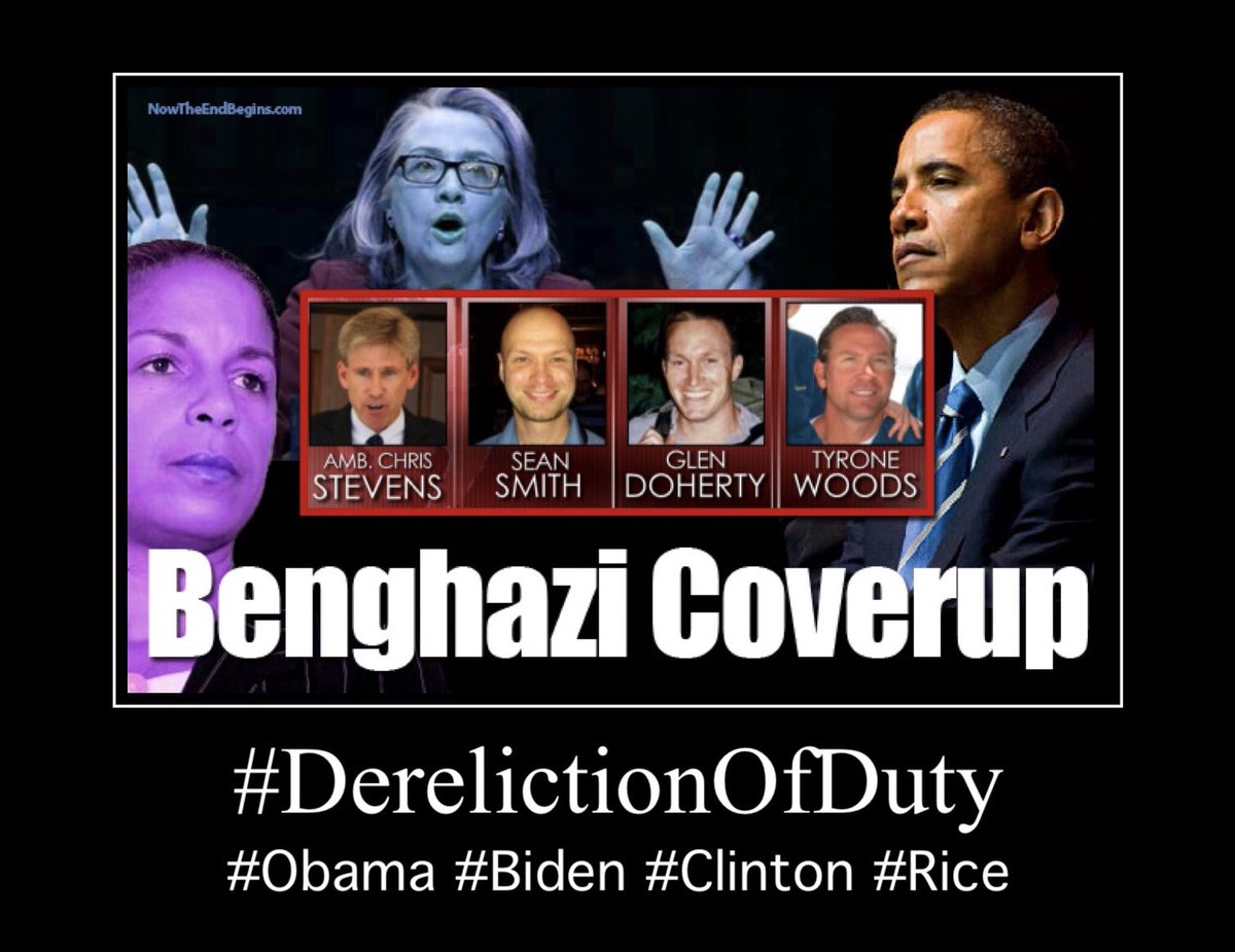 #Benghazi 9/11/2012 was 4️⃣2️⃣5️⃣9️⃣ days ago.

@BarackObama 
@JoeBiden 
@HillaryClinton 
left U.S. citizens to die

4 Dead, 30+ wounded (Physical/PTSD)

Benghazi = #Obama #Biden #Clinton #Rice #DerelictionOfDuty

@POTUS @JoeBiden @HillaryClinton : The #BenghaziDead are your legacy.