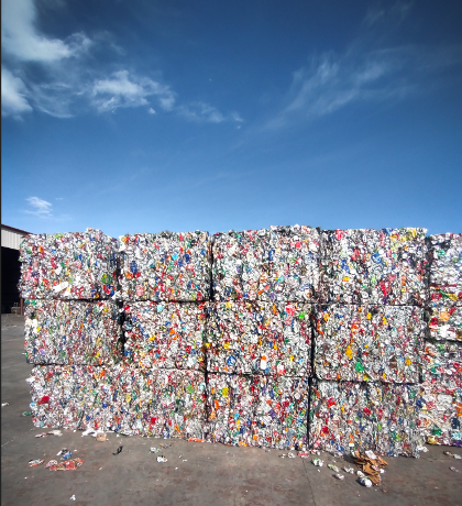 From bin to bale, we're transforming ordinary cans into new items for your cars, appliances, and bikes! ♻️ Let's recycle right and stop these items from going to the landfill. . . . #OneAlbuquerque #KeepABQBeautiful #RecycleRight