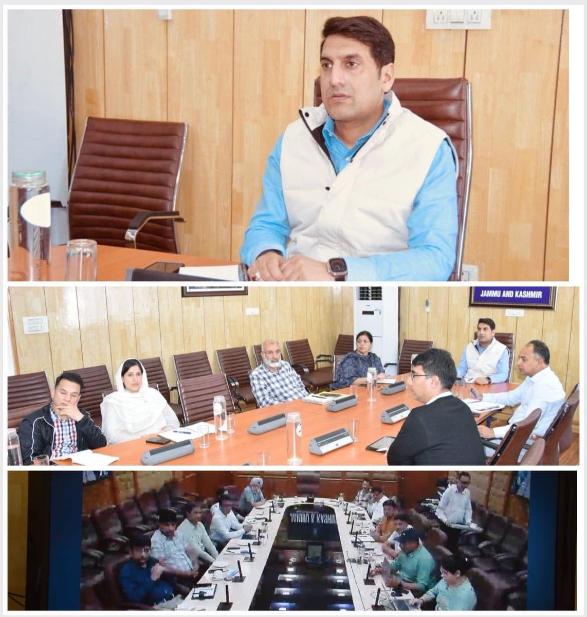 Hon’ble Secretary, Planning Development and Monitoring Department (PD&MD), J&K Sh. @AsadamAijaz Sir today chaired a meeting to review the preparedness for “Interlinking of Budget with the Sustainable Development Goals” in the UT.