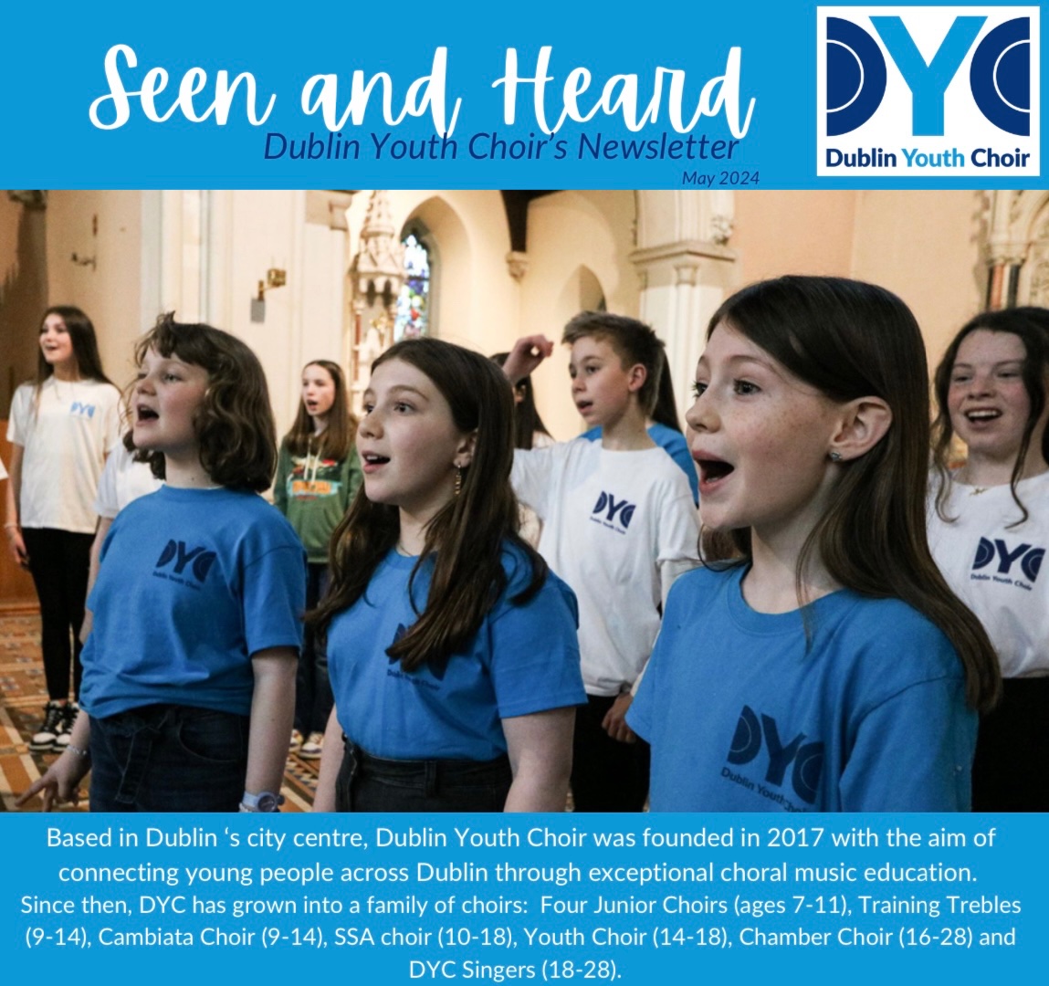 EXCITING NEWS: We have a mailing list and a newsletter!!! Subscribed to stay up to date with all things DYC! We have lots to share with you! dublinyouthchoir.com/mailinglist