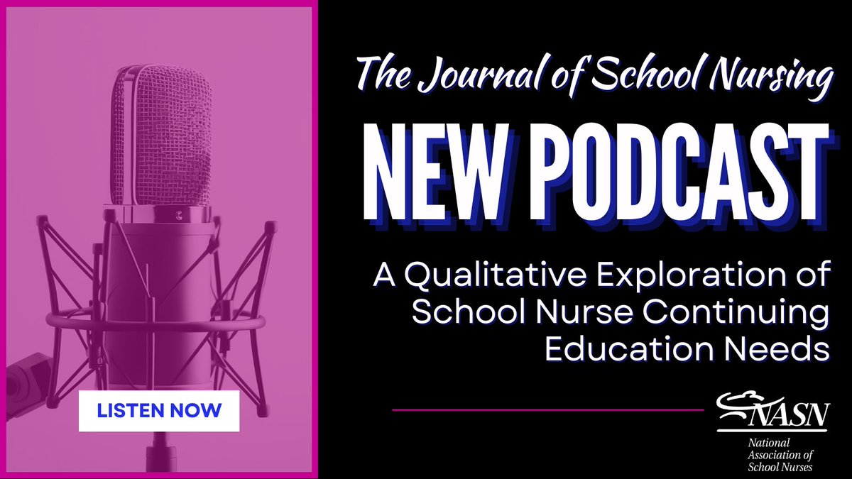 CE can help #schoolnurses achieve the unique competencies required for the challenges of an academic health setting. Listen to the New JOSN Podcast ⏯ow.ly/Wfz850RuUwb #continuingeducation #CEopportunities #schoolnursing #nurseleaders