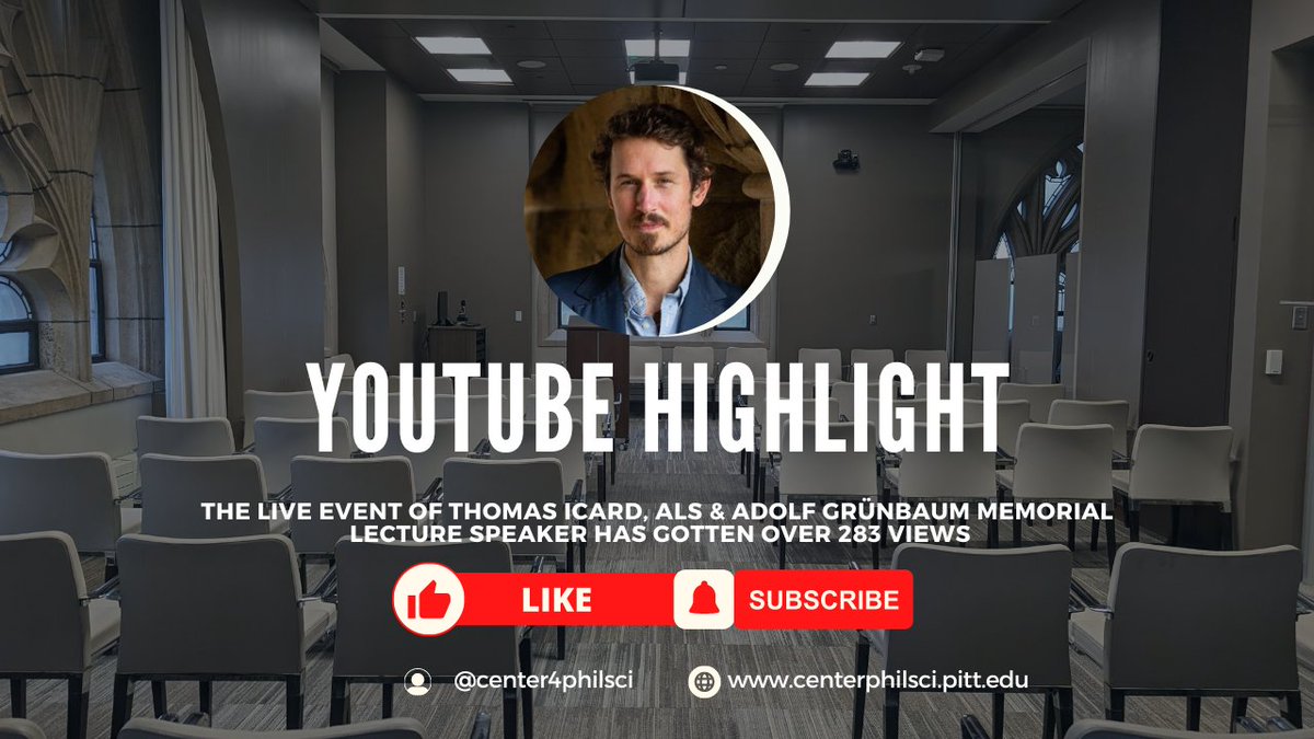YouTube Highlight: Thomas Icard, ALS & Adolf Grünbaum Memorial Lecture Speaker!

The Center would like to take this moment to highlight our Live-Stream video of Thomas Icard on 
'Causal Abstraction and Computation Explanation'

Check it out here: ow.ly/gt1a50Ru3TM