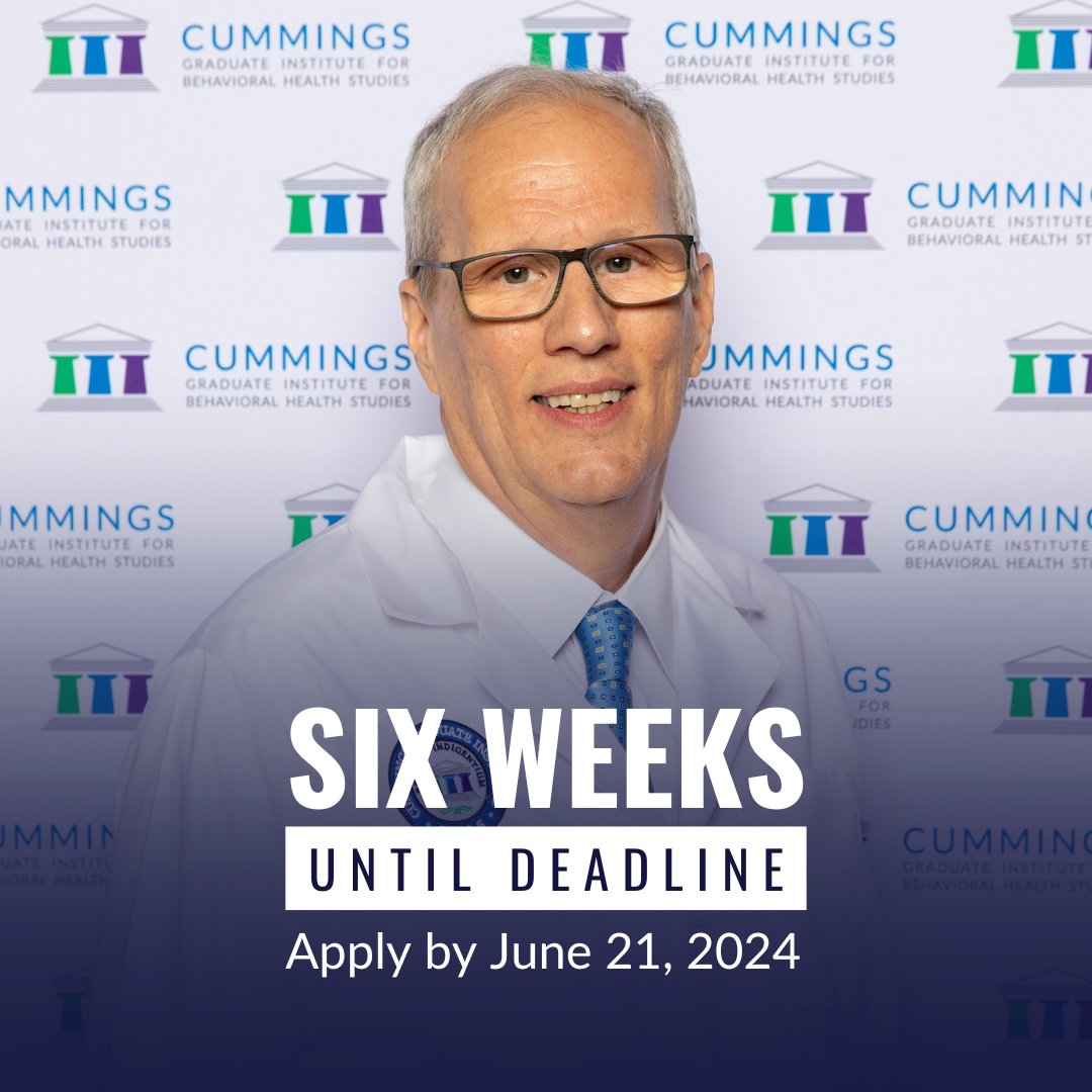 🕒 Only 6 weeks left to apply for our Doctor of Behavioral Health program! Take the first step towards advancing your career and apply now. For more information, visit: ow.ly/BZsJ50RuU2u #Education #BehavioralHealth #Health #Healthcare #Doctor
