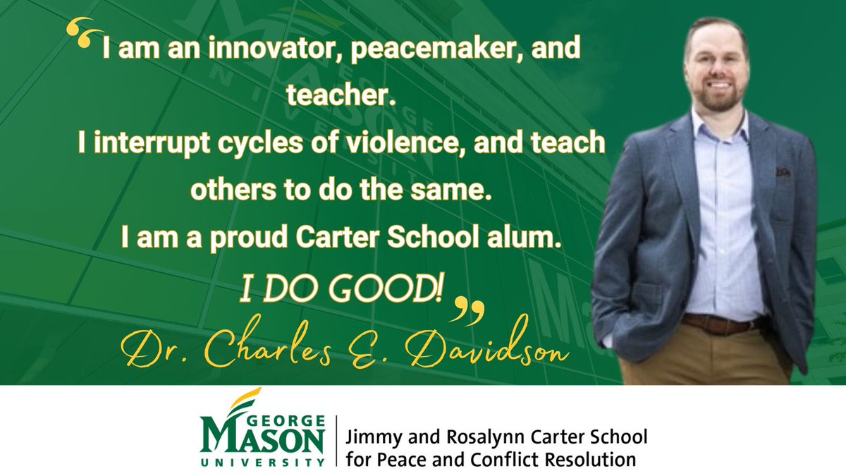 Gain practical peacebuilding skills and valuable experience at the Jimmy and Rosalynn Carter School for Peace and Conflict Resolution. Together, we can do good. See why we’re ranked #1 → ow.ly/I53750RxgYZ #MasonNation #GMUCarterSchool #DoGood #GeorgeMasonU
