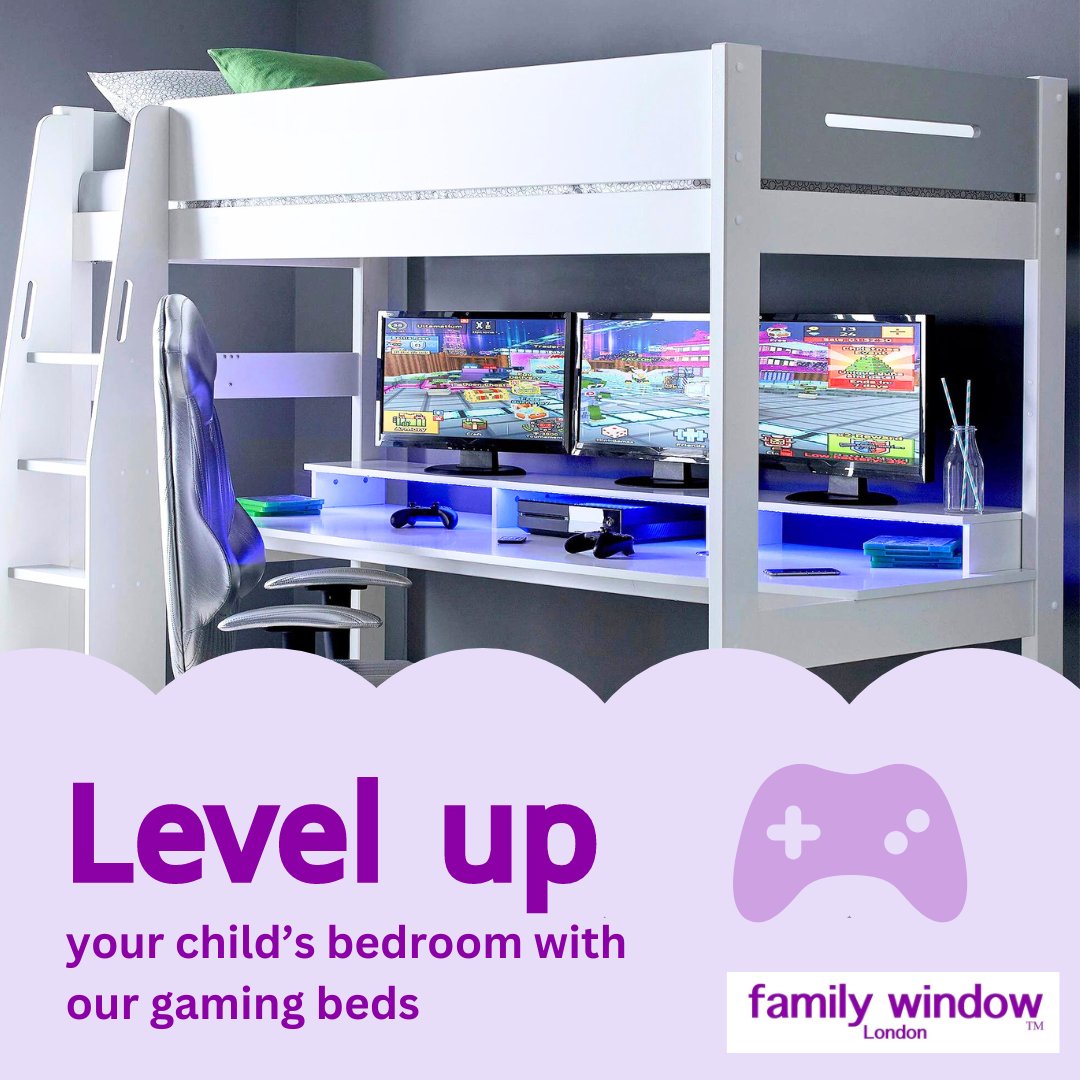 familywindow's tweet image. Level up your child's bedroom with our #gamingbeds From LED lights to extra features, our beds are designed to make gaming even more fun! Get ready for hours of adventure. 
ow.ly/JtcA50Rypeo
#familywindow #childrensbed #kidsroominspo