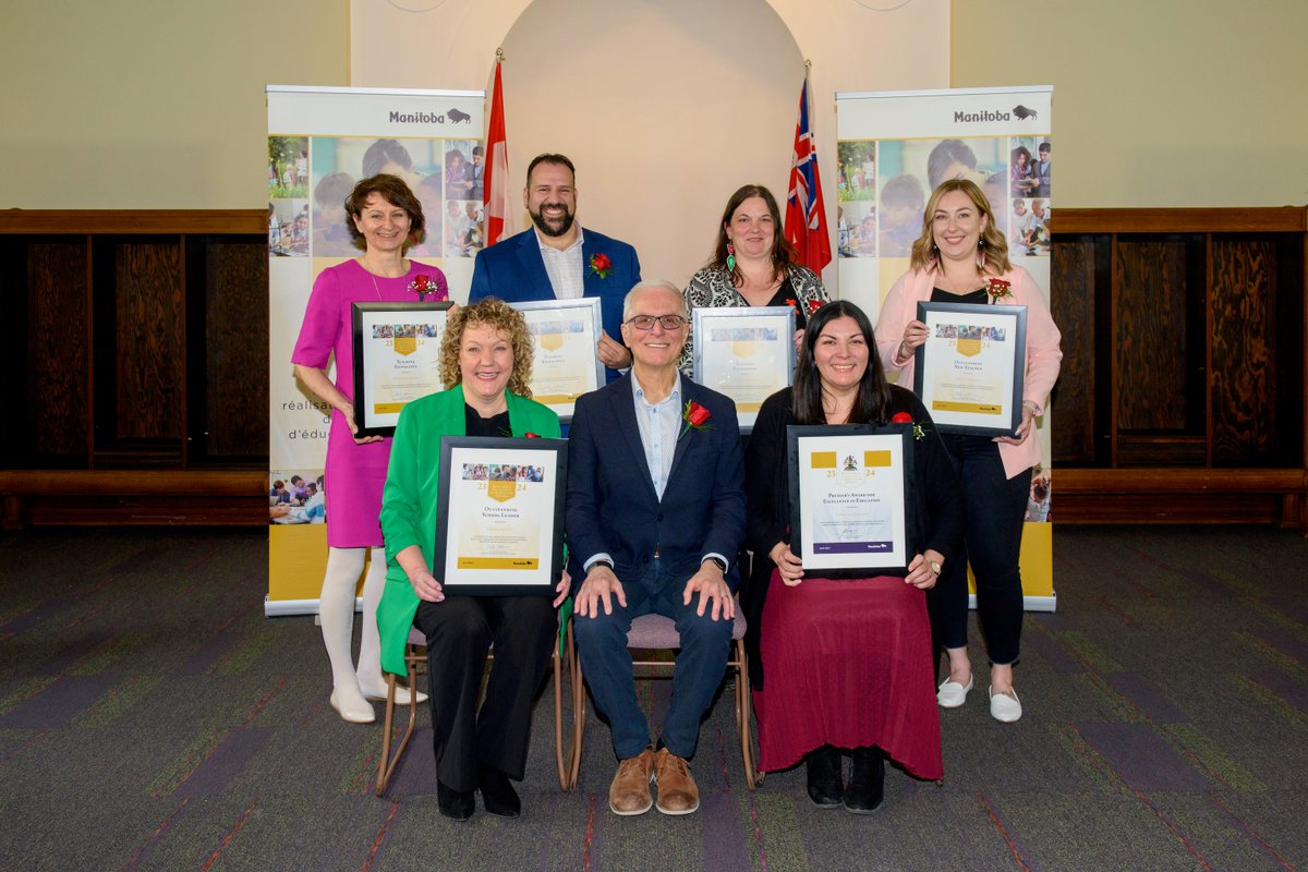 Congrats to two excellent educators, Shamrock School principal Karen Duffield and Victor Mager School teacher Rachel Robinson! They're two of this year's recipients of Manitoba's Excellence in Education Awards. Read here: bit.ly/4a8WSZU
