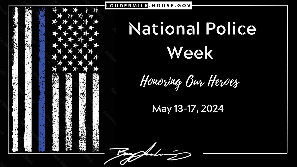 On National Police Week, we applaud and appreciate all our exemplary law enforcement who put their lives on the line every single day. Thank you for all you do to serve our families and communities!