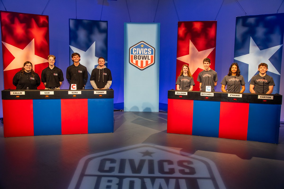 #CivicsBowl tonight @ 7pm on @ksps_pbs with #NorthCentralHighSchool vs. Liberty High School! Previous episodes and more information about this civics knowledge tournament can be found at ksps.org/civic-health/c…. #SPSPromise