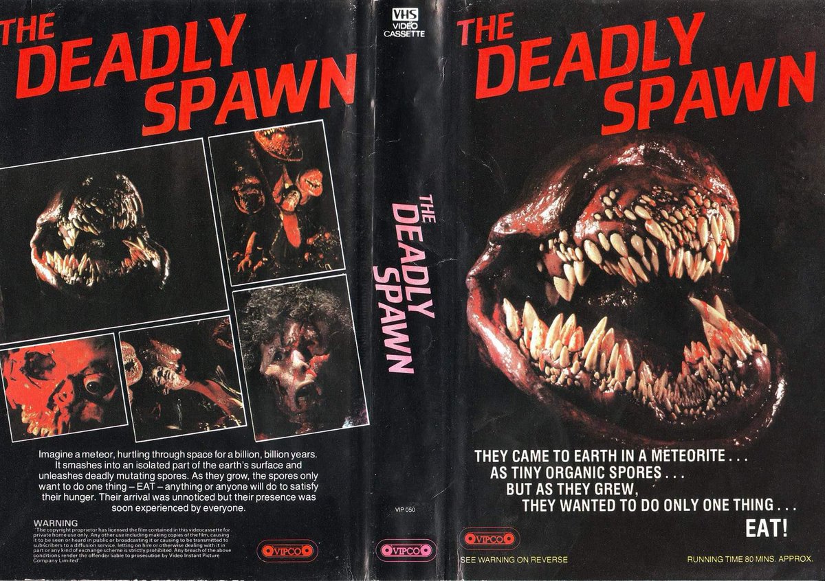 KeithWrightFilm's tweet image. This was one of my first video rentals. It was pretty grungy to say the least. Cool monster 👹 Not seen it since I was a teenager. #thedeadlydpawn #vhs #videorental #vipco