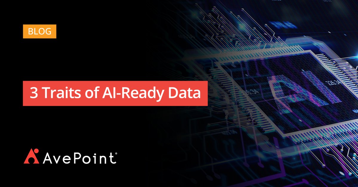 Getting your data AI-ready is crucial for a successful adoption. But how do you build a strong data foundation for AI? Our blog highlights the top three data qualities you need to ensure a smooth transition. Check it out now: avpt.co/3-traits-for-a… #DataQuality #AIReadiness