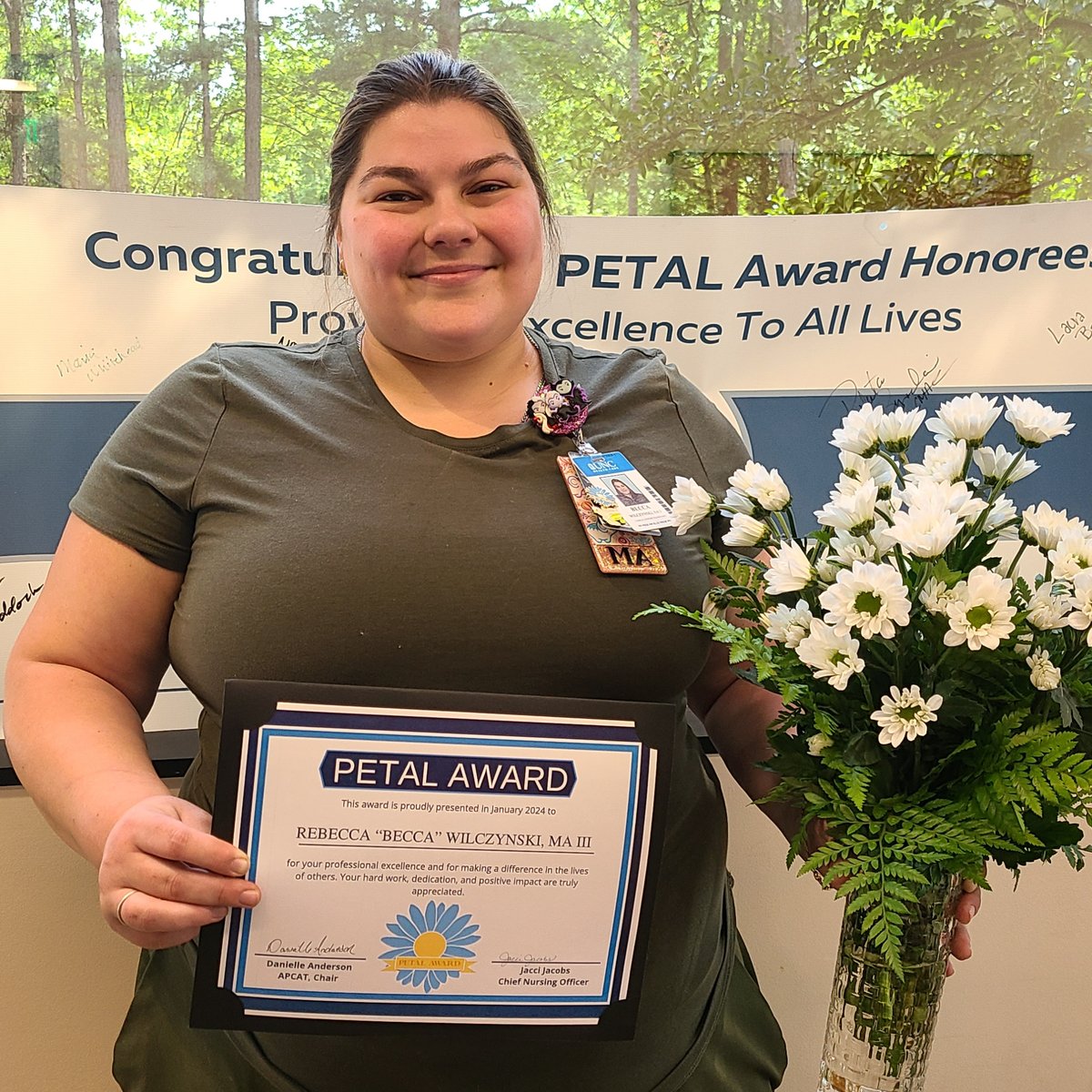 We're thrilled to share that our very own Becca Wilczynski has been honored with a PETALS Award!

Congratulations, Becca, on this well-deserved recognition!

#OneGreatTeam