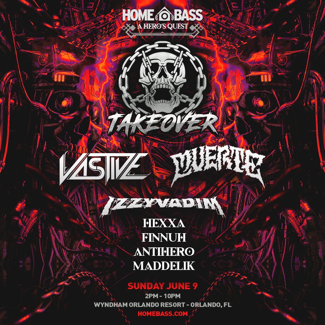 Super excited to announce that I'll joining the Code: Lockdown Takeover at Home Bass in June! Huge thanks to @chrisonlockdown and @homebassorlando for including me! See you soon, Orlando ⚔