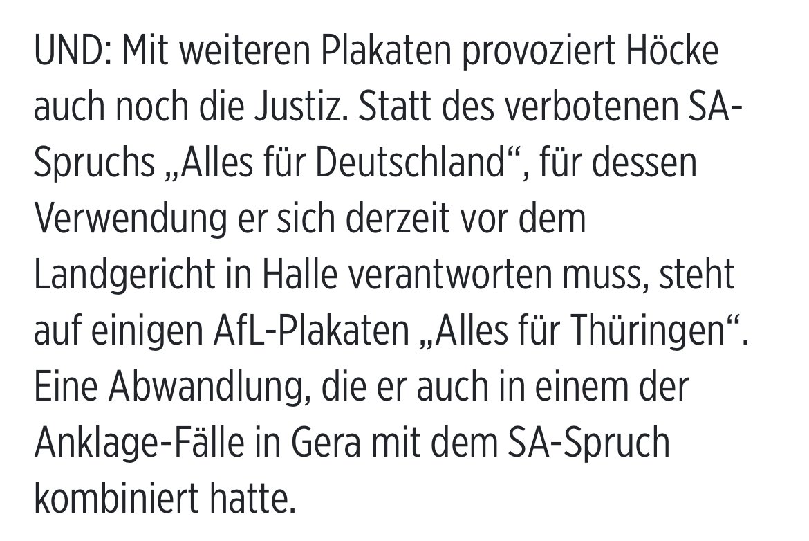 Wie kann er nur?!!! So was perfides! „Alles für Thüringen“ sollte unter Strafe stehen!