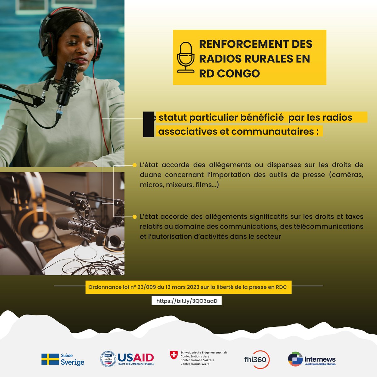 Radios rurales en RD Congo : Un statut particulier pour booster les radios associatives et communautaires !