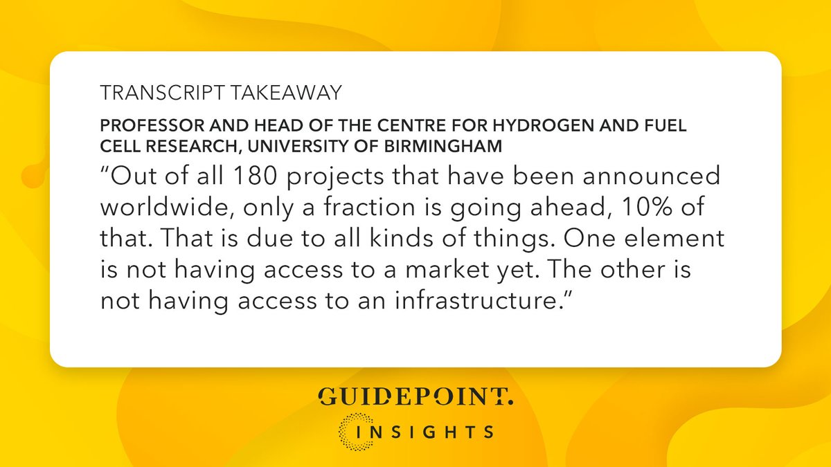 How have #greenhydrogen production and demand trended so far in 2024? The Head of the Centre for Hydrogen and Fuel Cell Research at the University of Birmingham assesses the growth opportunity for green hydrogen: bit.ly/3Wtqeig