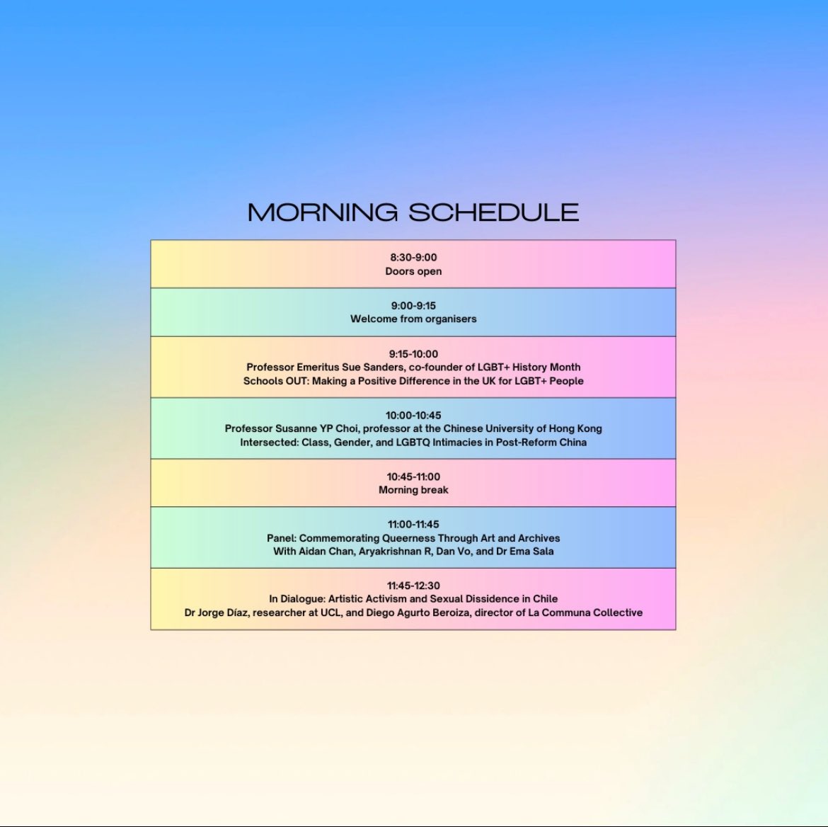 cqsconference's tweet image. ✨See below our full timetable for the day✨

Not long now until #CQSC24 this Sunday... We can't wait for our amazing line-up to come to life!!

In-person and online tickets still available - link in bio🏳️‍🌈🏳️‍⚧️