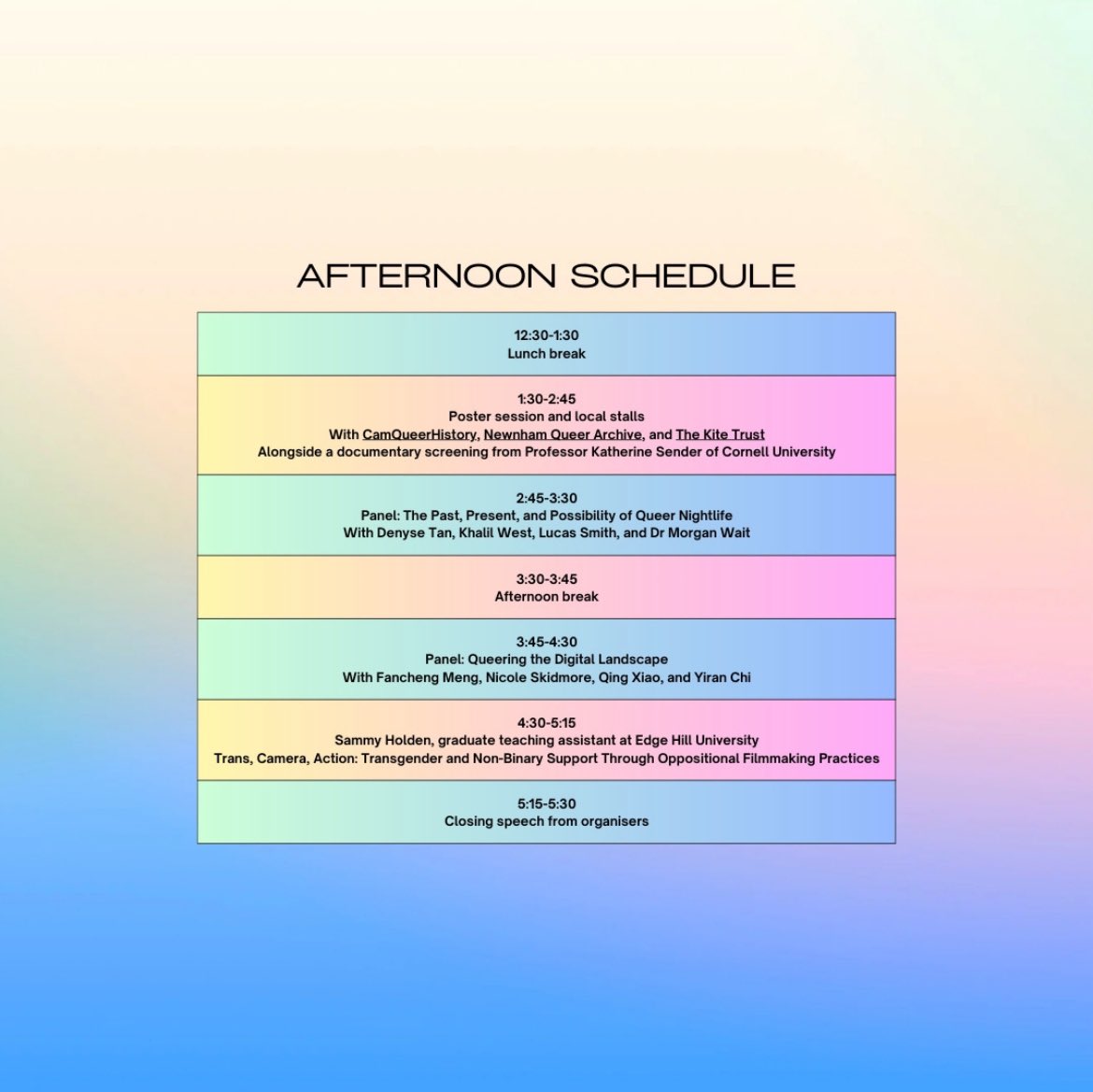 cqsconference's tweet image. ✨See below our full timetable for the day✨

Not long now until #CQSC24 this Sunday... We can't wait for our amazing line-up to come to life!!

In-person and online tickets still available - link in bio🏳️‍🌈🏳️‍⚧️