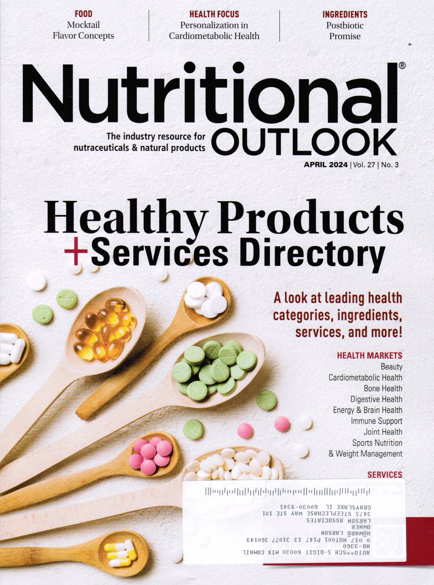 Todays Trade Magazine of the day is:
Nutritional Outlook
I read 1 Trade Magazine a day. That is why you want us for marketing.
Call or email about our telemarketing, tradeshow marketing services
#NutritionalOutlook #FoodSafetySummit #NationalRestaurantShow  #IFTFirst #PackExpo