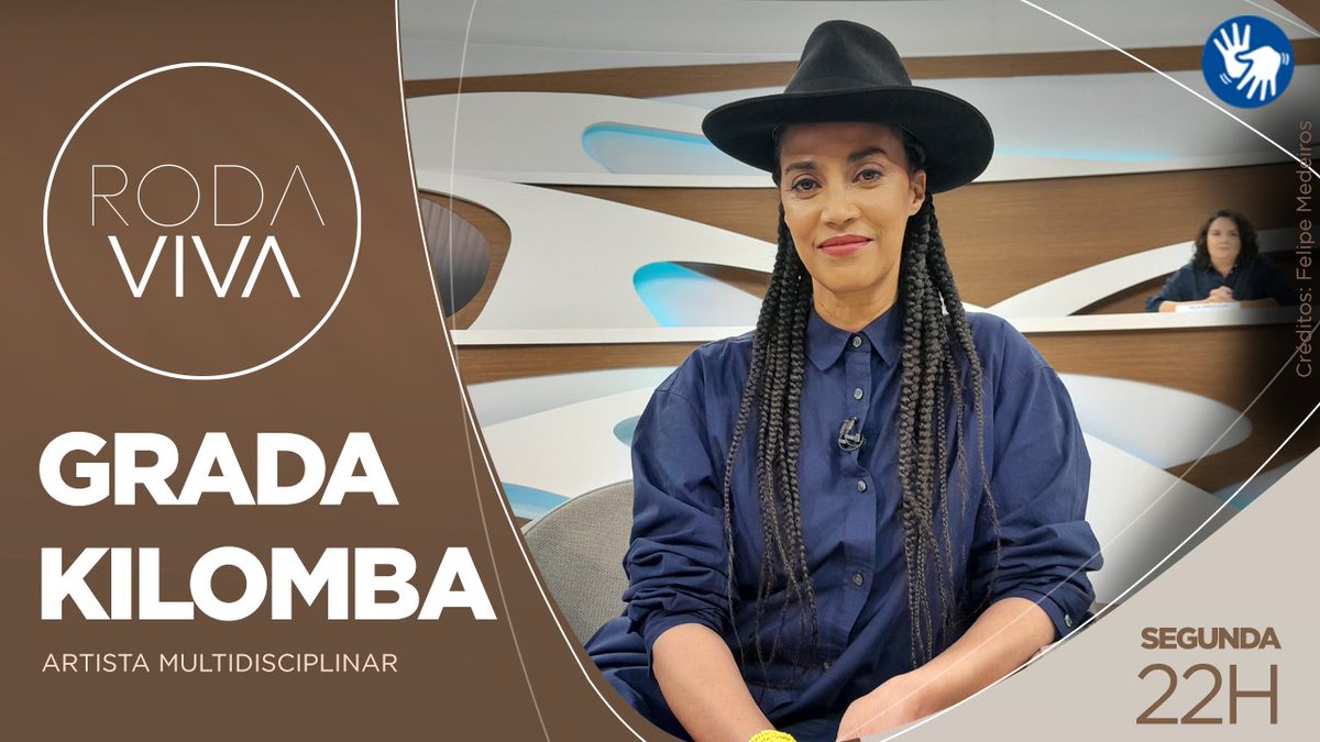 rodaviva's tweet photo. O #RodaViva da próxima segunda-feira (13) recebe a escritora e artista multidisciplinar Grada Kilomba.

Com apresentação de Vera Magalhães, o programa vai ao ar às 22h, na Cultura, site da emissora, app Cultura Play, além de X, YouTube, Tik Tok e Facebook.

#TVCultura #GradaKilomba #Arte #Escultura