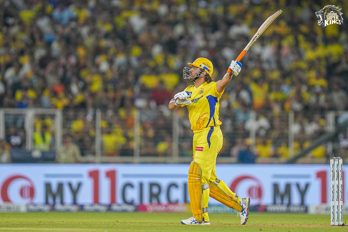 The Thala touch! 🦁 

#GTvCSK #WhistlePodu