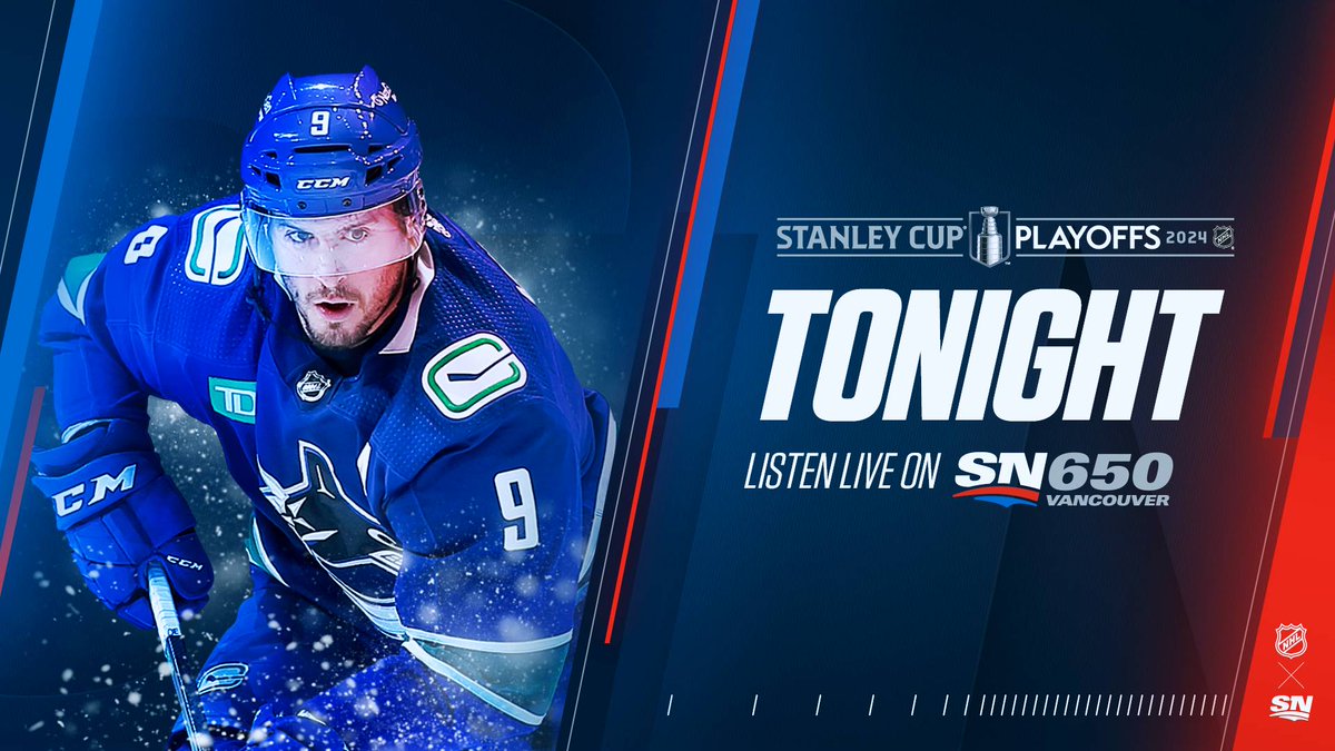 The #Canucks look to defend home ice in Game 2! Pre-Game coverage is all day with the official Pre-Game Show starting at 6pm. @danriccio_ & @SatiarShah will set the scene from Rogers Arena. Hear from Tocchet, Hansen and more! @BatchHockey & @RandipJanda have the call at 7pm!