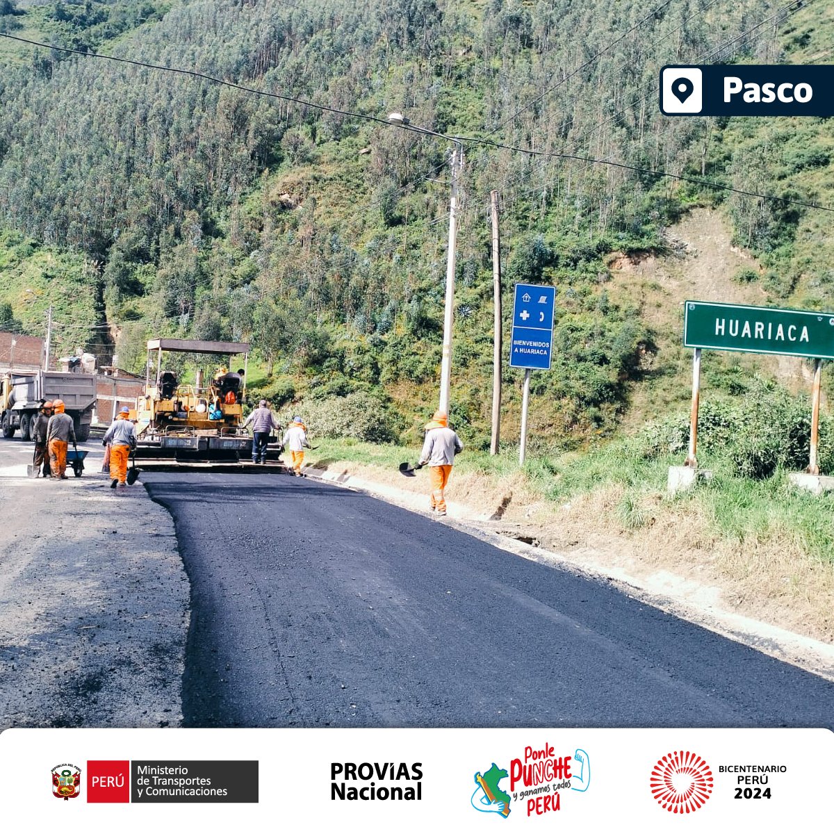 ProviasNac_Peru's tweet photo. ¡Avanzamos con la mejora de la carreteras en #Pasco!
🚜 #PVNInforma | Con el fin de rehabilitar la plataforma entre el km 165 y el 166, continuamos con los trabajos de tratamiento asfáltico y otras labores en el tramo Dv. Pasco – Huánuco, sector #Acobamba.
⚠️Tránsito restringido https://t.co/3mWuR2z4Dg