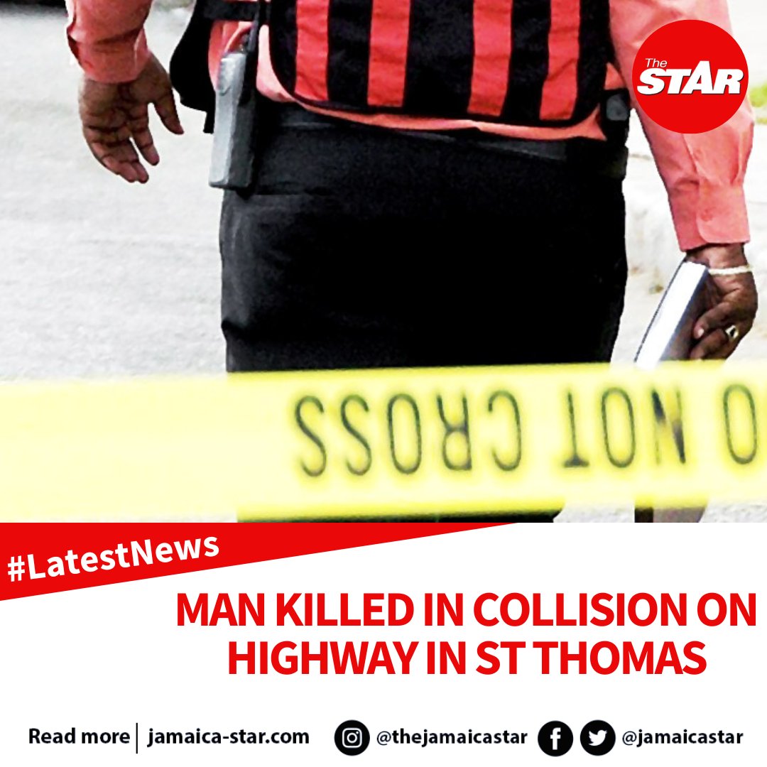 #LatestNews: A 54-year-old man died as a result of injuries he sustained in a motor vehicle collision in Grants Pen district, St Thomas, on Thursday. READ MORE: tinyurl.com/yuf2uprt