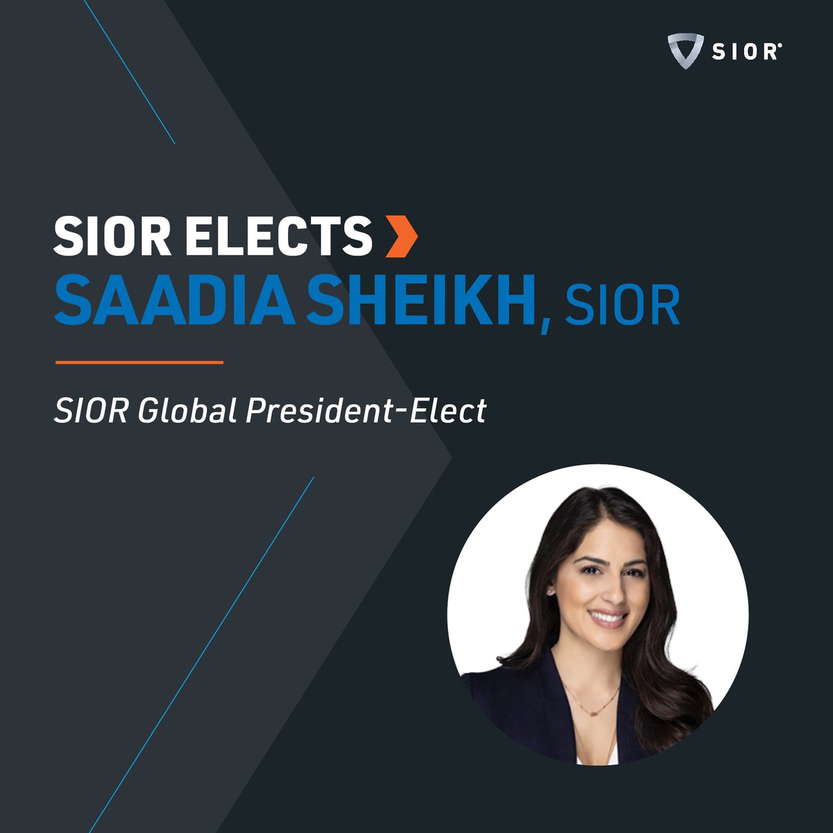 Thrilled to share that @TheSaadiaSheikh, SIOR, has been elected to serve as #SIOR President-Elect. She'll be inducted this fall & serve a 1-year term before becoming president in fall 2025—the youngest female SIOR member to ever hold this role. Congrats!
