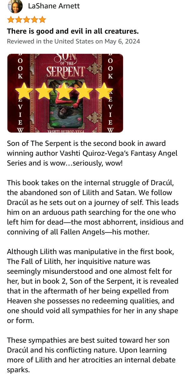 Son of the Serpent (Fantasy Angels Series - Book 2) by Vashti Quiroz-Vega amazon.com/stores/Vashti-… Read complete review here: amazon.com/gp/aw/review/B…