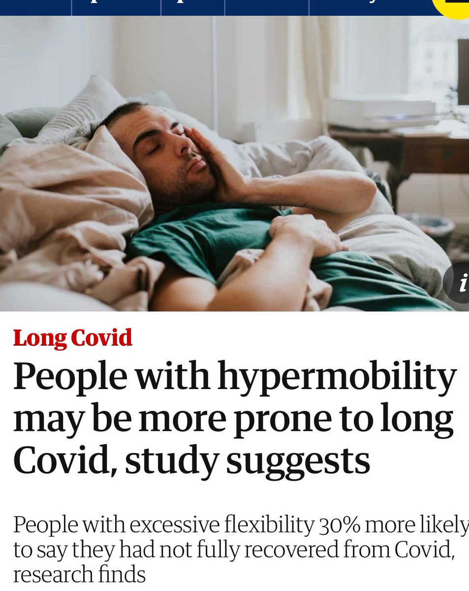 ICYMI 
#LongCovid AND #hypermobility ?  Really ?
Find out more May 19th Sunday from 3.30 pm BST 
#dizziness #fatigue #pain  
sedsconnective.org 

 theguardian.com/society/2024/m…