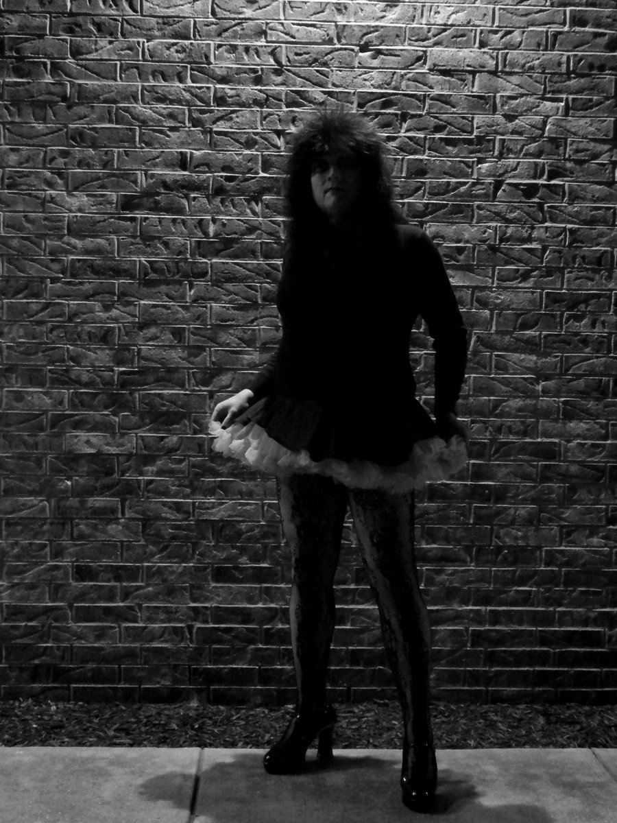 80s Brick Wall Gothic: I tossed together this costume from some thrift clothes I bought and what I had in storage and added an 80s twist to this goth lolita. #gothic #gothicstyle #gothicfashion #gothicgirl #gothiclolita #80gothic #80goth #tradgoth #worldgothday #worldgothday2024
