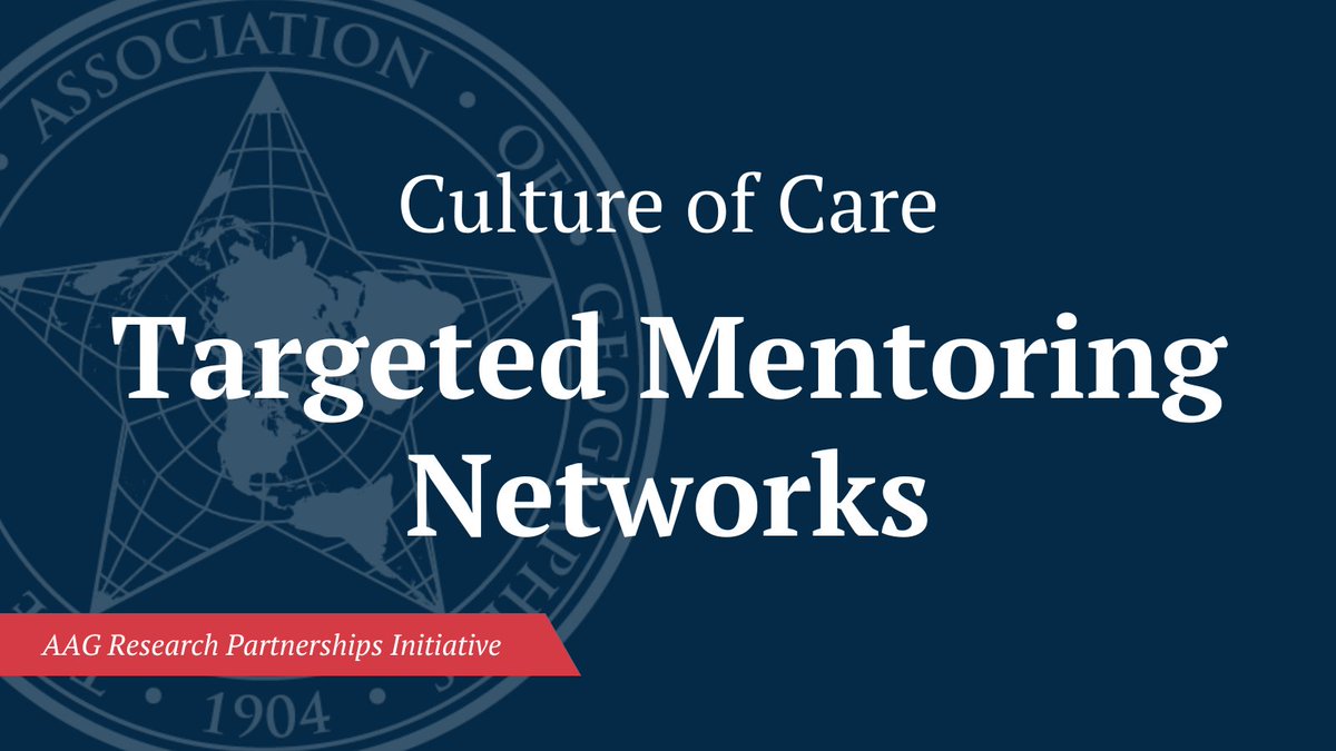 #RFP: AAG is launching a new targeted mentorship network to support efforts to mentor minoritized geographers across career stages, and/or identities, positionalities, or intersectionalities. Find out more & suggest a partnership idea: bit.ly/4aZUEgt