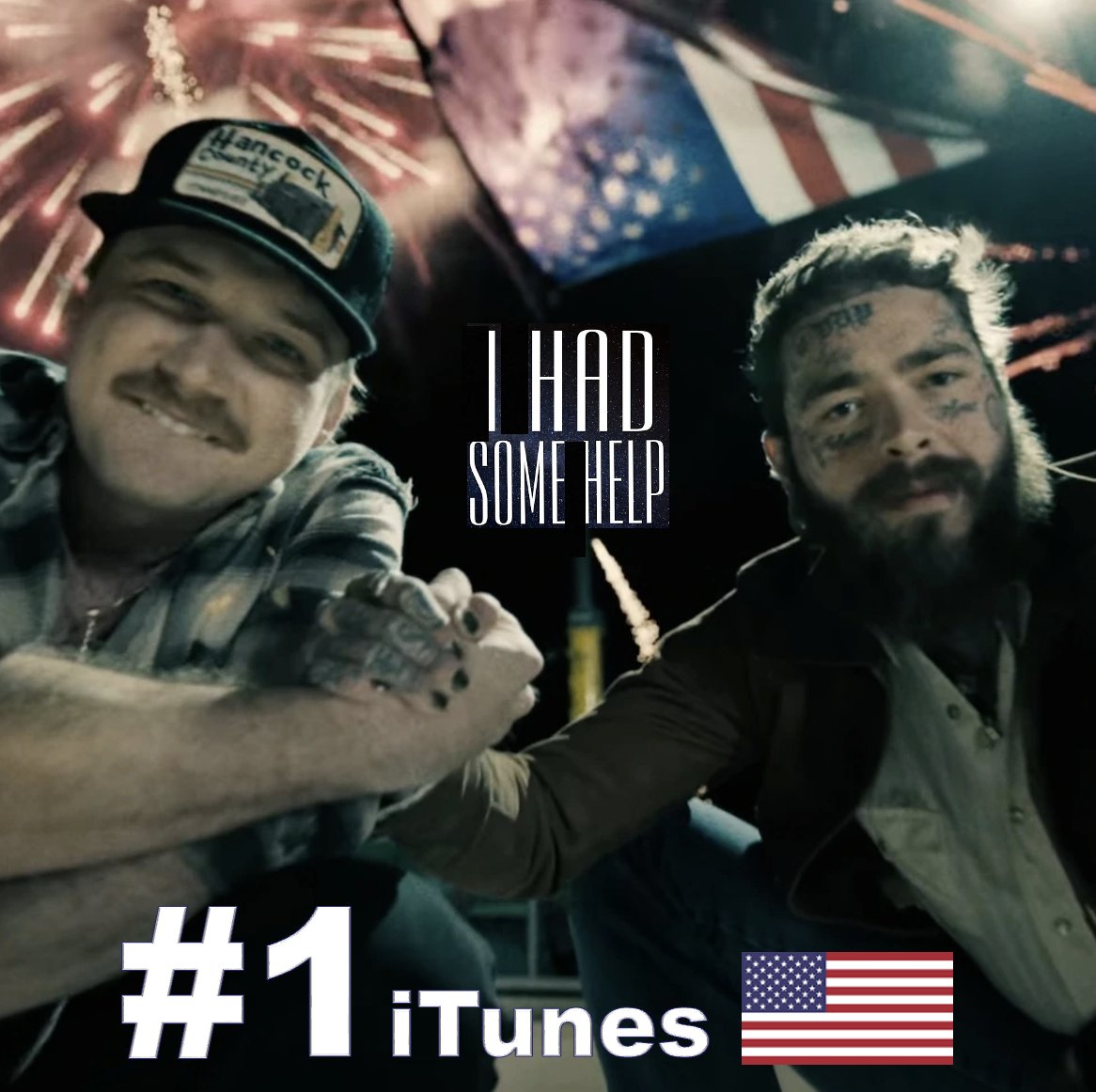 WORLDMUSICAWARD's tweet image. #PostMalone &amp;amp; #MorganWallen&apos;s new collab &quot;I Had Some Help&quot; is #1 on US iTunes! 💪1⃣🇺🇸🎵👑👑❤️‍🔥

#IHadSomeHelp