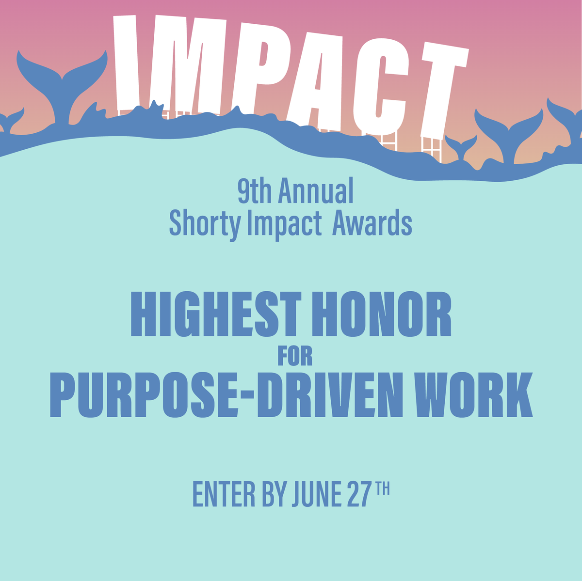 Creating impactful work? Apply for the #shortyimpact awards! Learn more here: shortyawards.com/impact-awards/ Entries will open on May 14th, and the early deadline is June 27th. @shortyawards