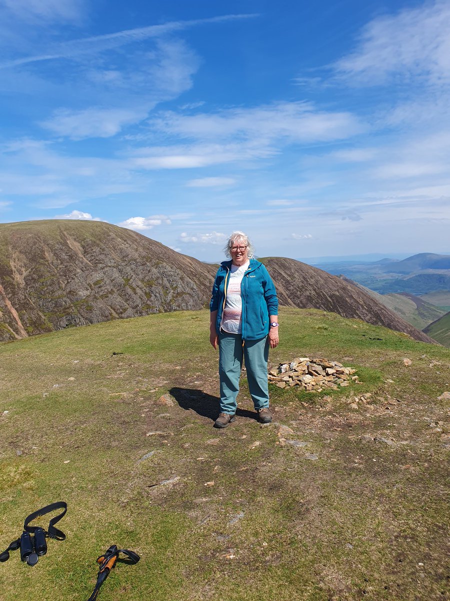 Today's #wainwrightwalk was Eel Crags(Crag Hill) and Wandope via Coledale Hause. Nearly 10 miles  straight forward for  over 65s apart from a few difficult stream crossing but have  @keswickbootco boots so all was fine #sunshine #views #mountains 
@ShowcaseCumbria #LakeDistrict