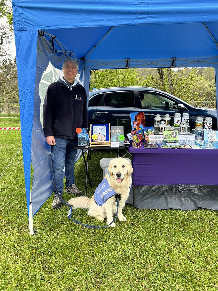 Veteran & I did our first outdoor #book sales event. His time in the #army putting up & down tents in the Field Ambulance came in handy for putting up the gazebo! You may note that once again The Other Woman is hogging the lion’s share of the table space.