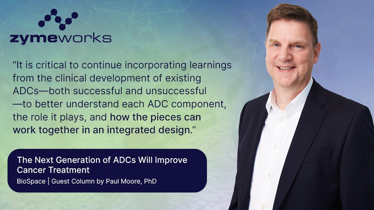 #ICYMI in this @biospace article, our CSO Paul Moore, PhD, provides his insights into the current landscape of ADCs and how our team is working to develop a new generation of promising cancer therapeutics. Read here: biospace.com/article/opinio…