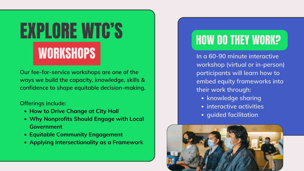 Julia Smith, PhD (@juliaheather) on Twitter photo Does your organization want to influence equity-based city policy? Did you know <a href="/womentcities/">Women Transforming Cities</a> provides workshops on topics like 'how to drive change at city hall' and 'why non-profits should engage with local government' ? Find out more and get in touch - lnkd.in/gxvAqR46 Does your organization want to influence equity-based city policy? Did you know <a href="/womentcities/">Women Transforming Cities</a> provides workshops on topics like 'how to drive change at city hall' and 'why non-profits should engage with local government' ? Find out more and get in touch - lnkd.in/gxvAqR46