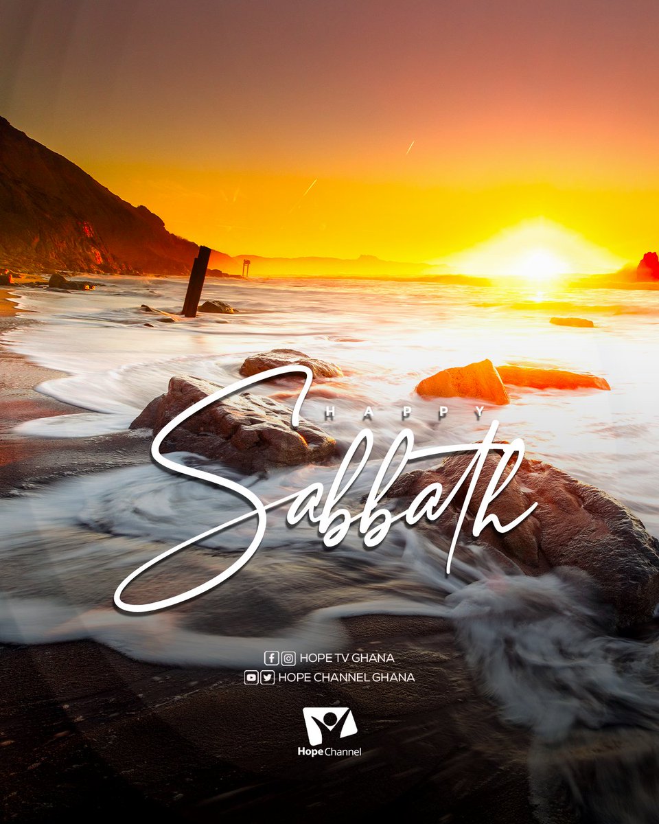 Happy Sabbath ✨

#HappySabbath #HopeIs5 
#HopeChannelGhana #UnitedInPraise
#ChangingLives #PraiseJesus