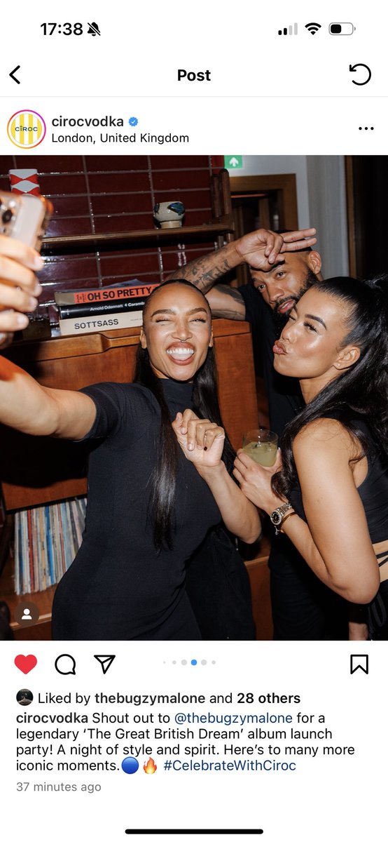 Big night 🔥🔥🔥 Bugzy private album launch. The great British dream out now!!!!