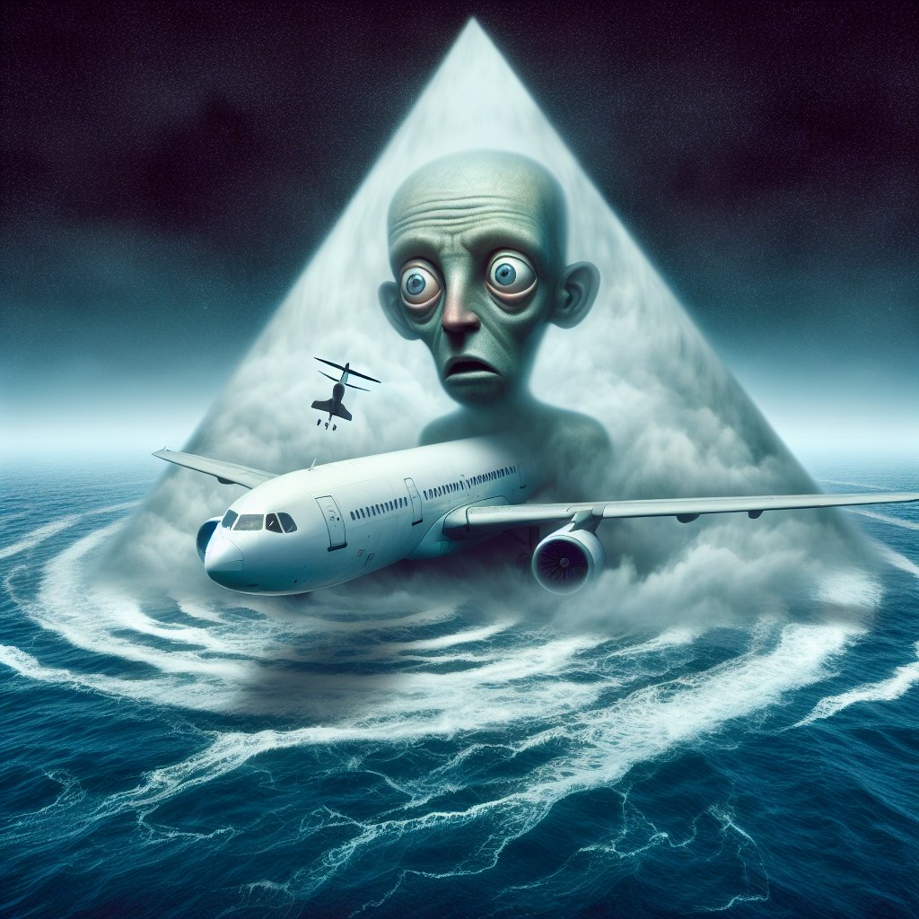 Even airplanes get lost in the Bermuda Triangle! #LostInTranslation #ConspiracyTheory