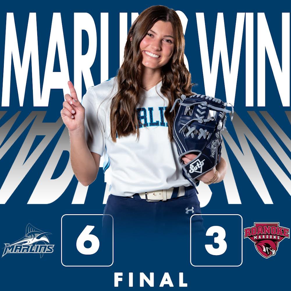 Marlins Defeat Roanoke 6-3 in come from behind victory in game one of the 2024 Softball ODAC Championship Finals! #MarlinNation // #SoftballPlayoffs // #ODACFinals