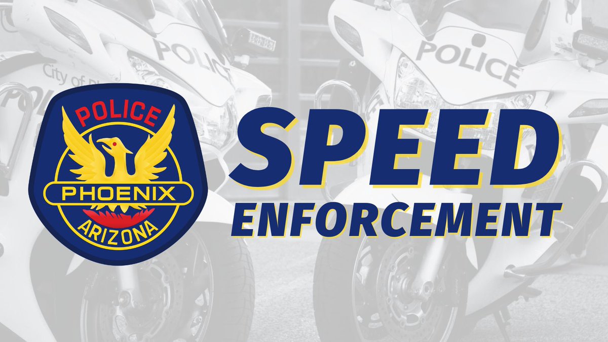 🚨⚠️Attention Phoenix drivers!⚠️🚨 Next week, patrol officers will conduct speed enforcement operations on Tatum Blvd (Thunderbird to Bell Rd) and Indian School Rd (35th Ave to 75th Ave). Slow down and help keep our roads safe!