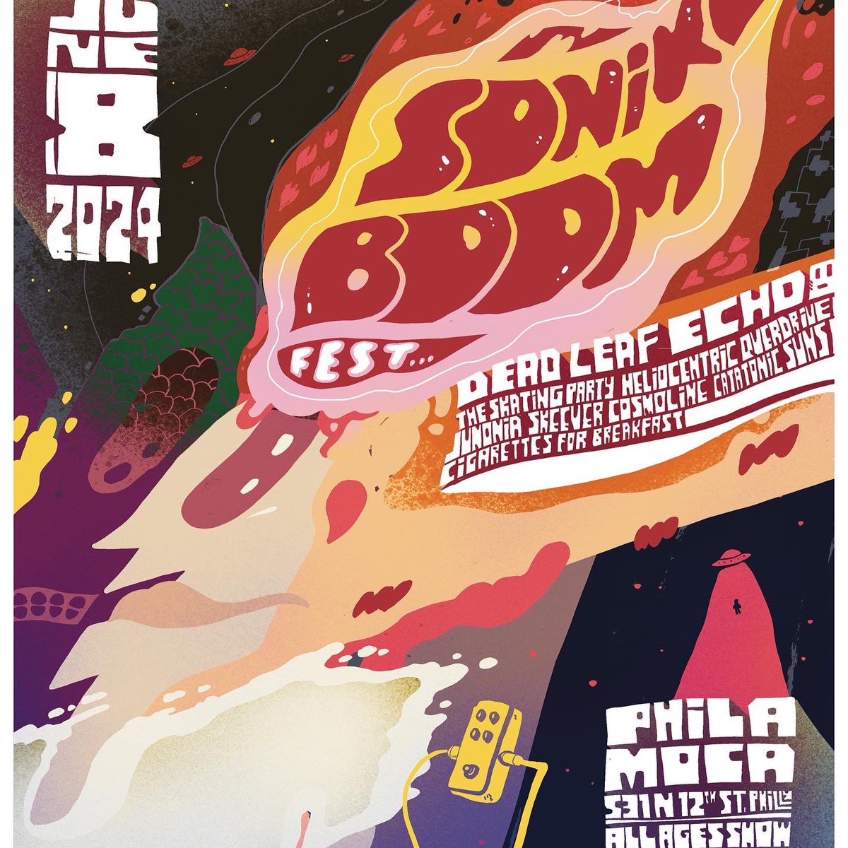 Announcing Sonik Boom Fest I Welcome to Sonik Boom Fest! Get ready for a day filled with Indierock, Shoegaze, Post Punk, and Dreampop music at PhilaMOCA. Join us for a celebration of all things alternative and indie. eventbrite.com/e/sonik-boom-f…